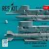 RESKIT RS48-0492 GBU-62 (JDAM-ER) bombs with pylons for Su-27 Flanker (2 pcs) (3D Printed) 1/48